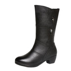 Damen-Boots mit Plateau & Blockabsatz EB EB