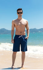 EB | Schnell trocknende einfarbige Strandhosen-Shorts