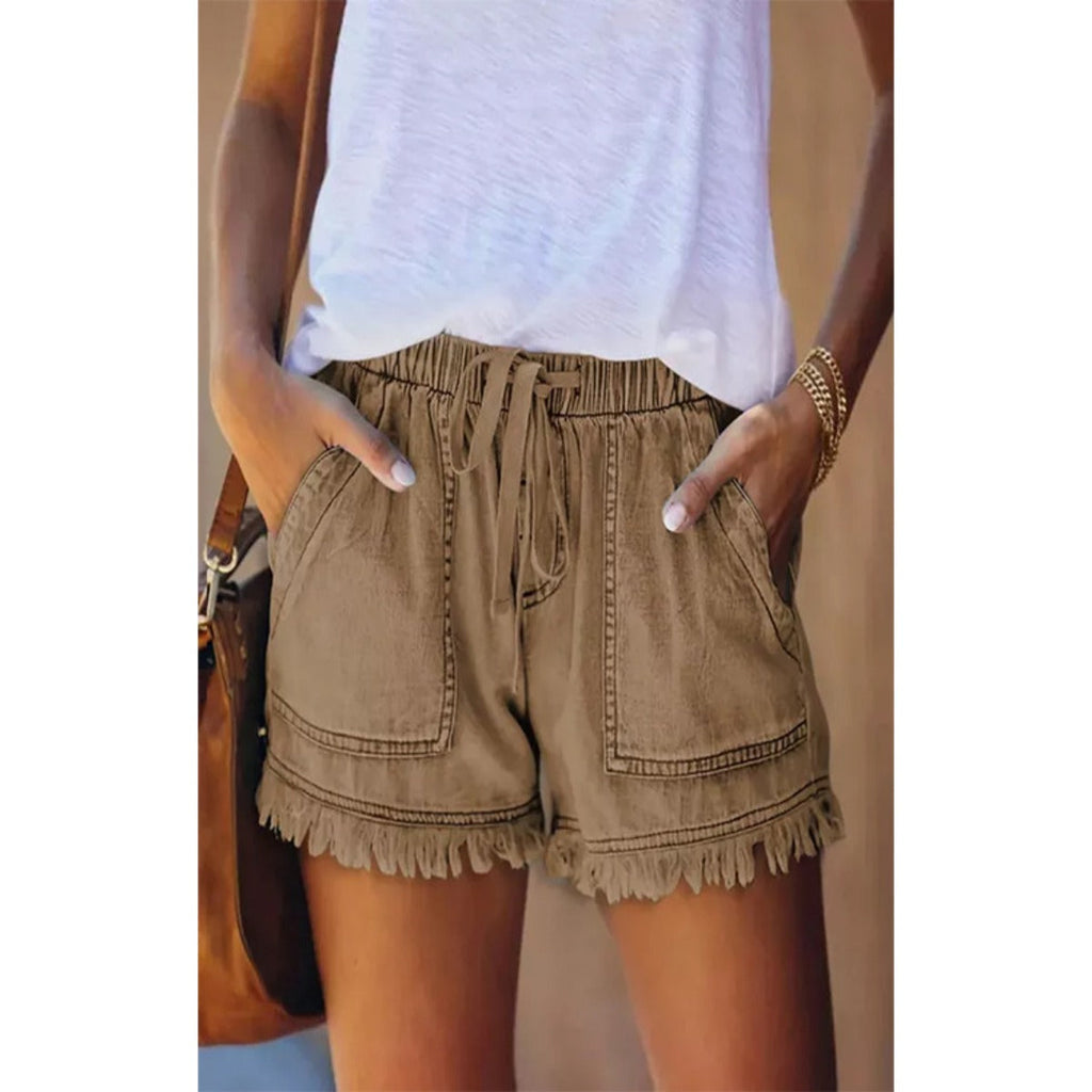 EB | Denim-Shorts mit hoher Taille