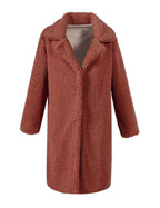 Damen Kuscheliger Teddy-Mantel EB