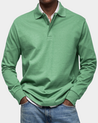 Herren Professionelles Langarm-Poloshirt