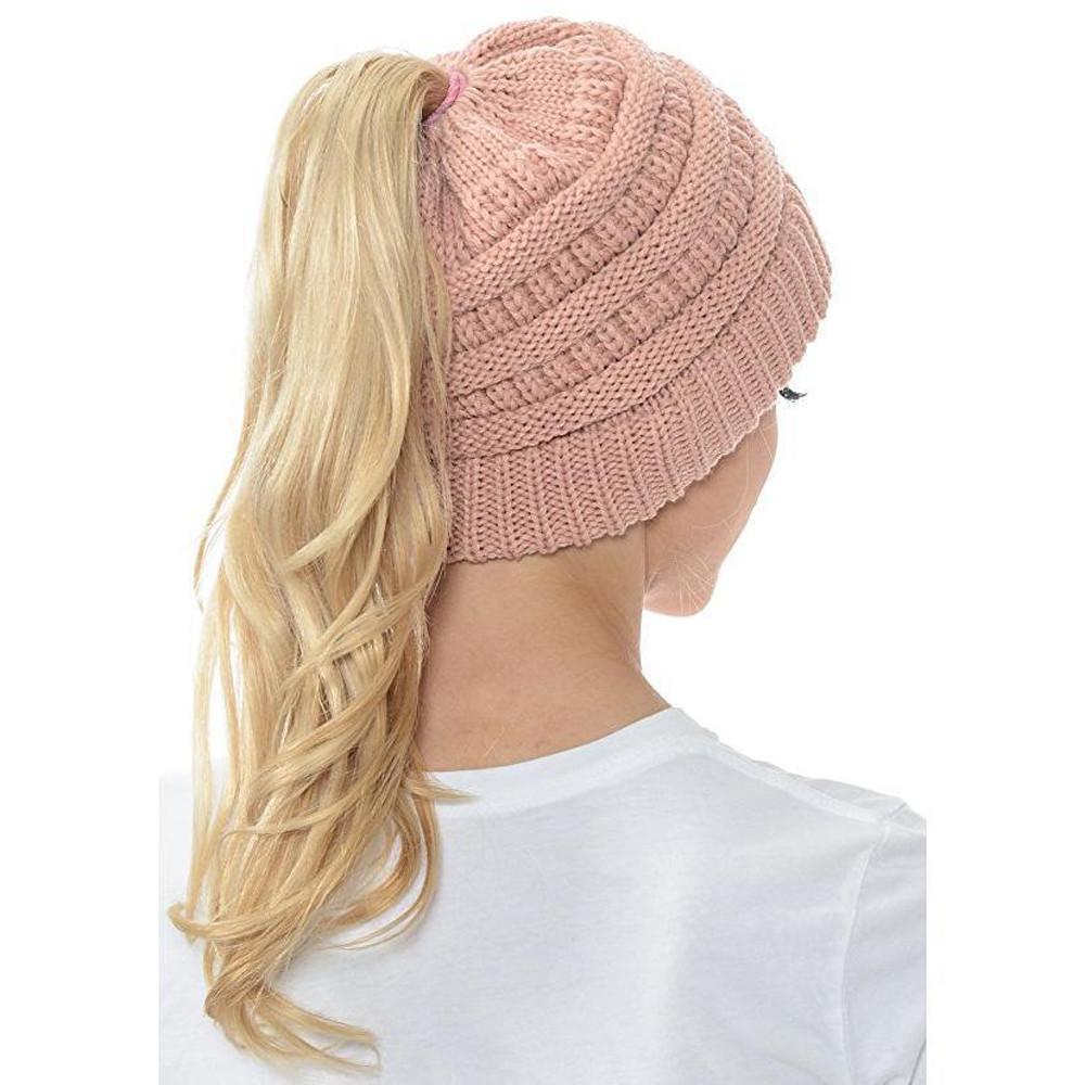 Knit Ponytail Beanie