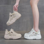 Atmungsaktive Sommer-Schuhe für Damen mit dicken Sohlen EB EB