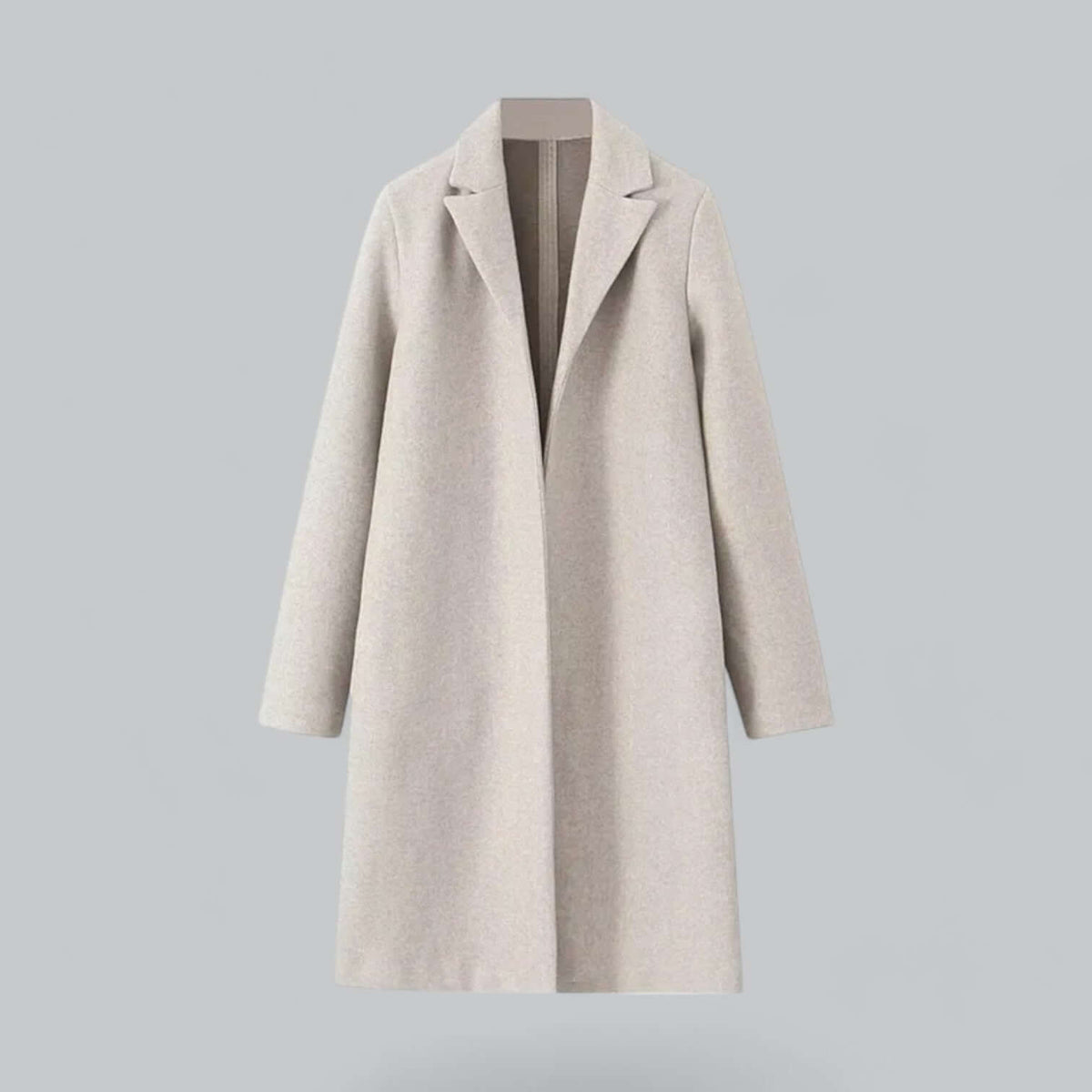 EB | Frauen Eleganter Offener Front-Trenchcoat