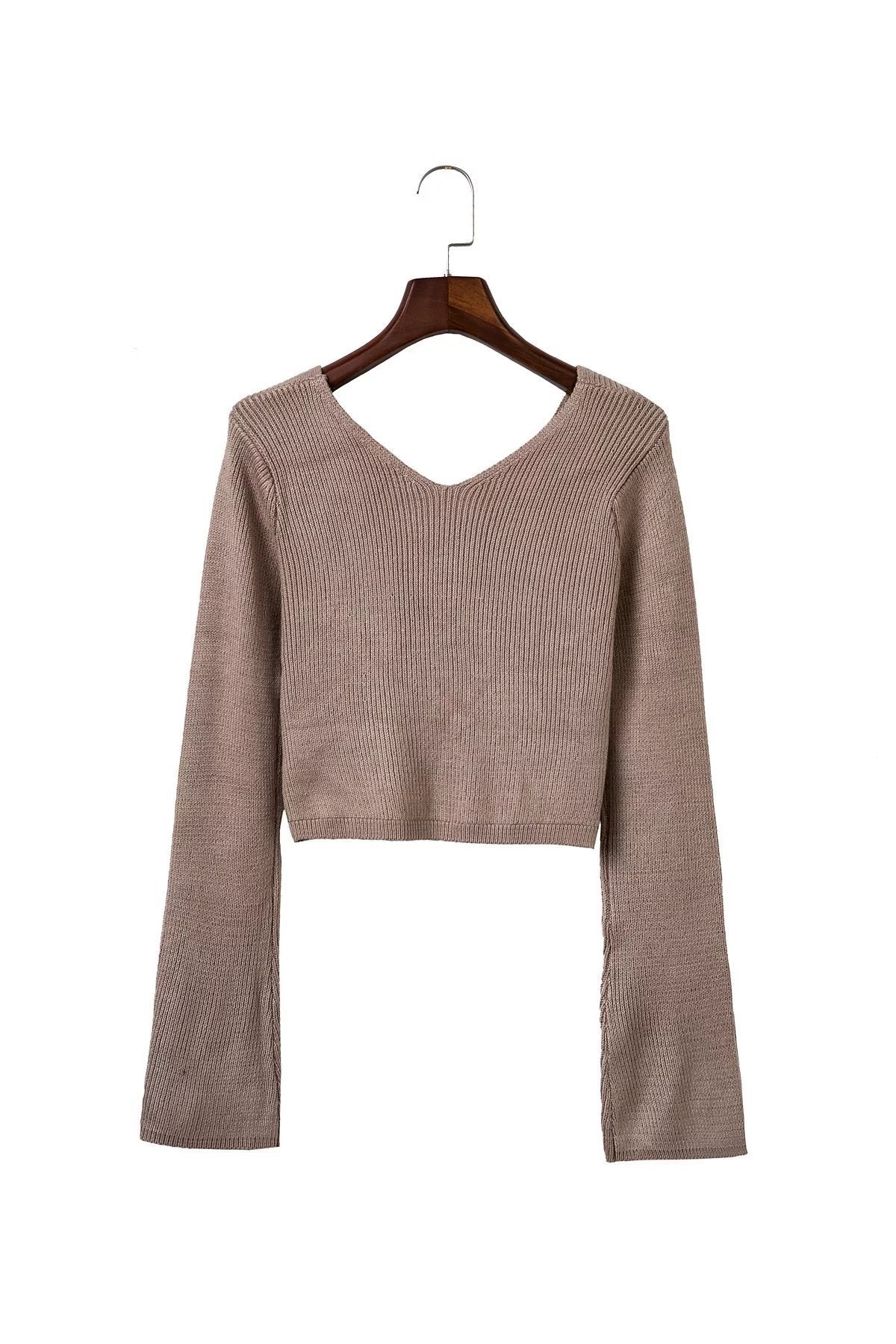 Damen Crop-Top und Bleistiftrock Outfit EB