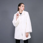 Damen Kunstfell Mantel EB