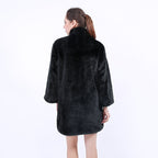 Damen Kunstfell Mantel EB