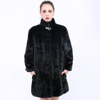 Damen Kunstfell Mantel EB