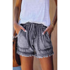 EB | Denim-Shorts mit hoher Taille
