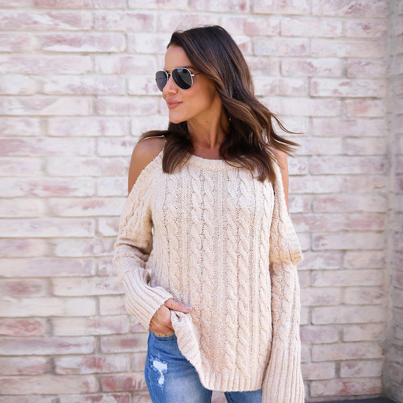 Damen Übergröße Strickpullover EB