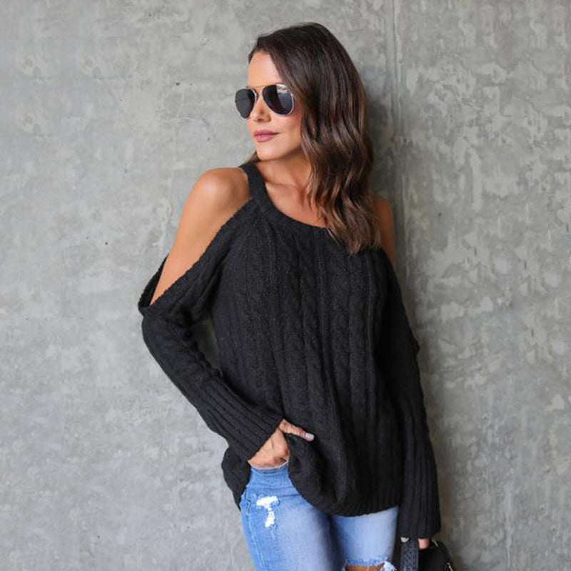 Damen Übergröße Strickpullover EB