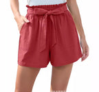 EB | Shorts mit Rüschenrand und Schleife