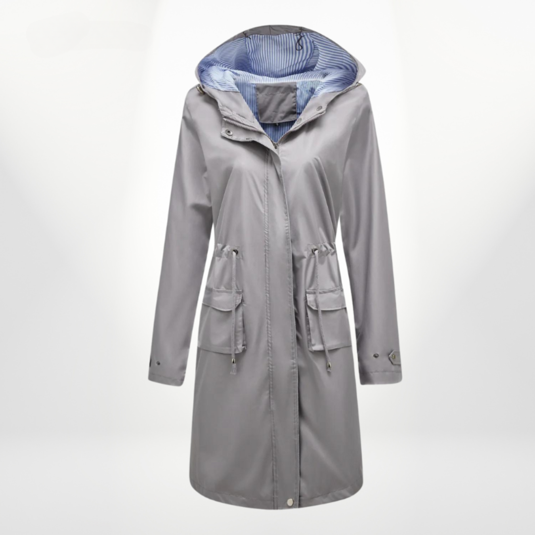 EB | Damen Kapuzen Mantel in mittellanger Anorak-Form