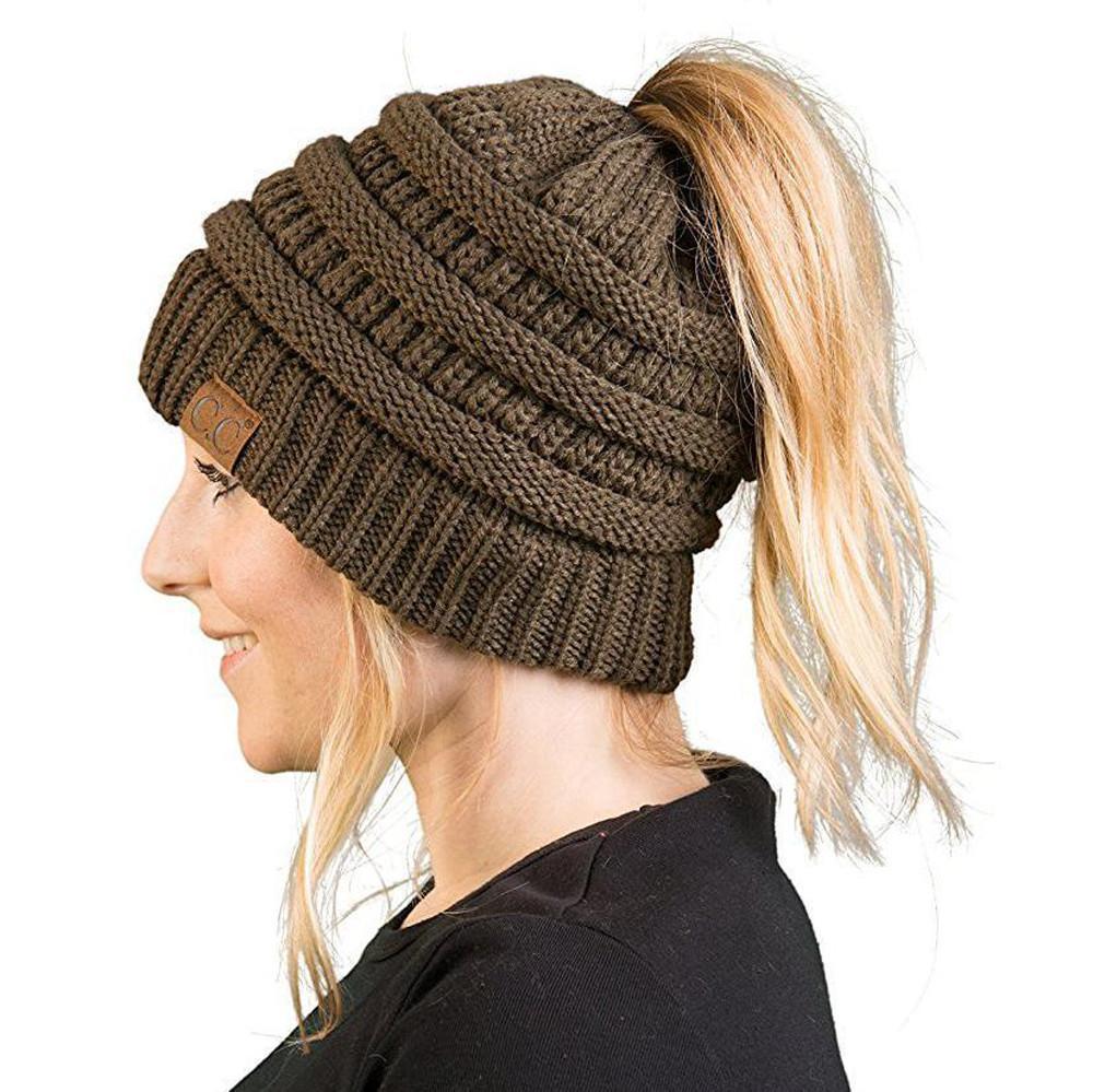 Knit Ponytail Beanie