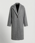 Herren Mantel Lang | Oversized Wintermantel mit Notch-Lapel & Taschen