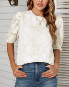 EB | Puffärmeliges Chiffonhemd