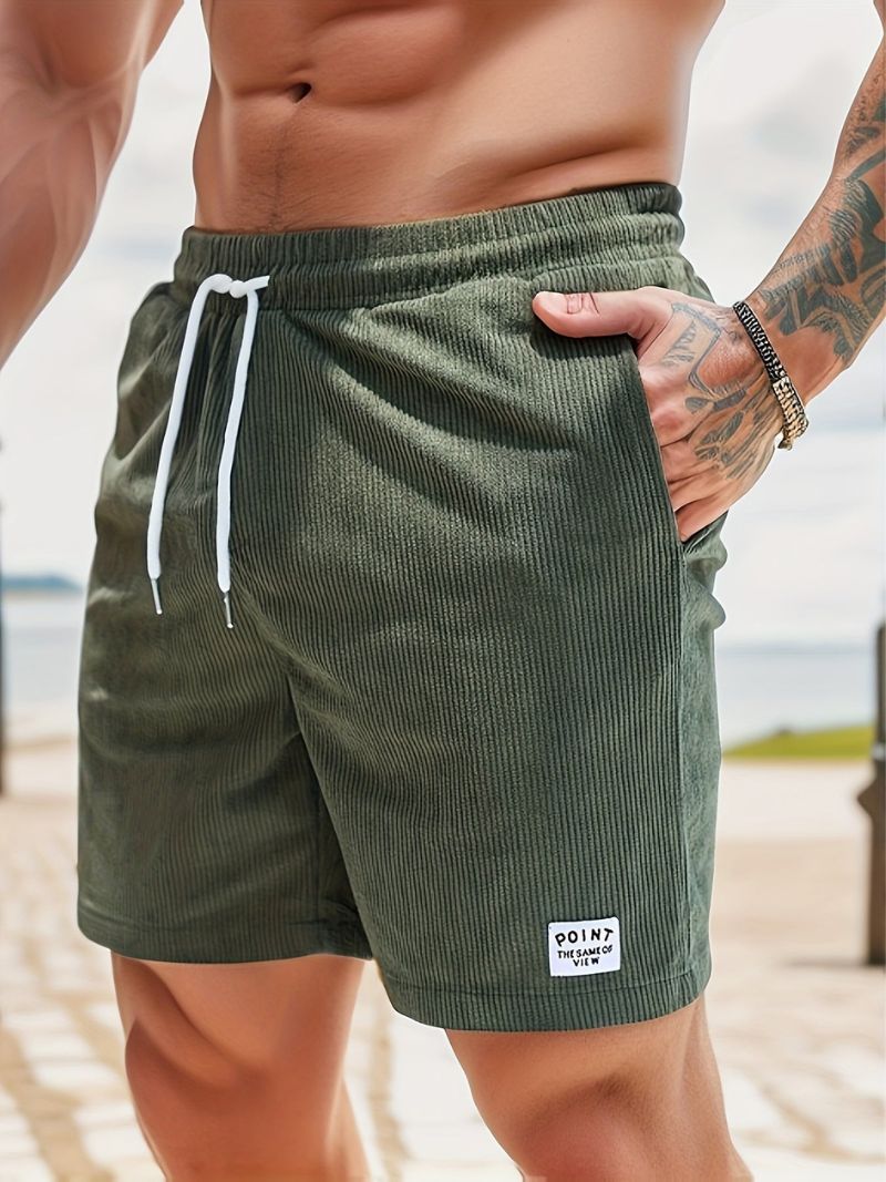 Lässige Cord-Shorts für Herren mit Kordelzug
