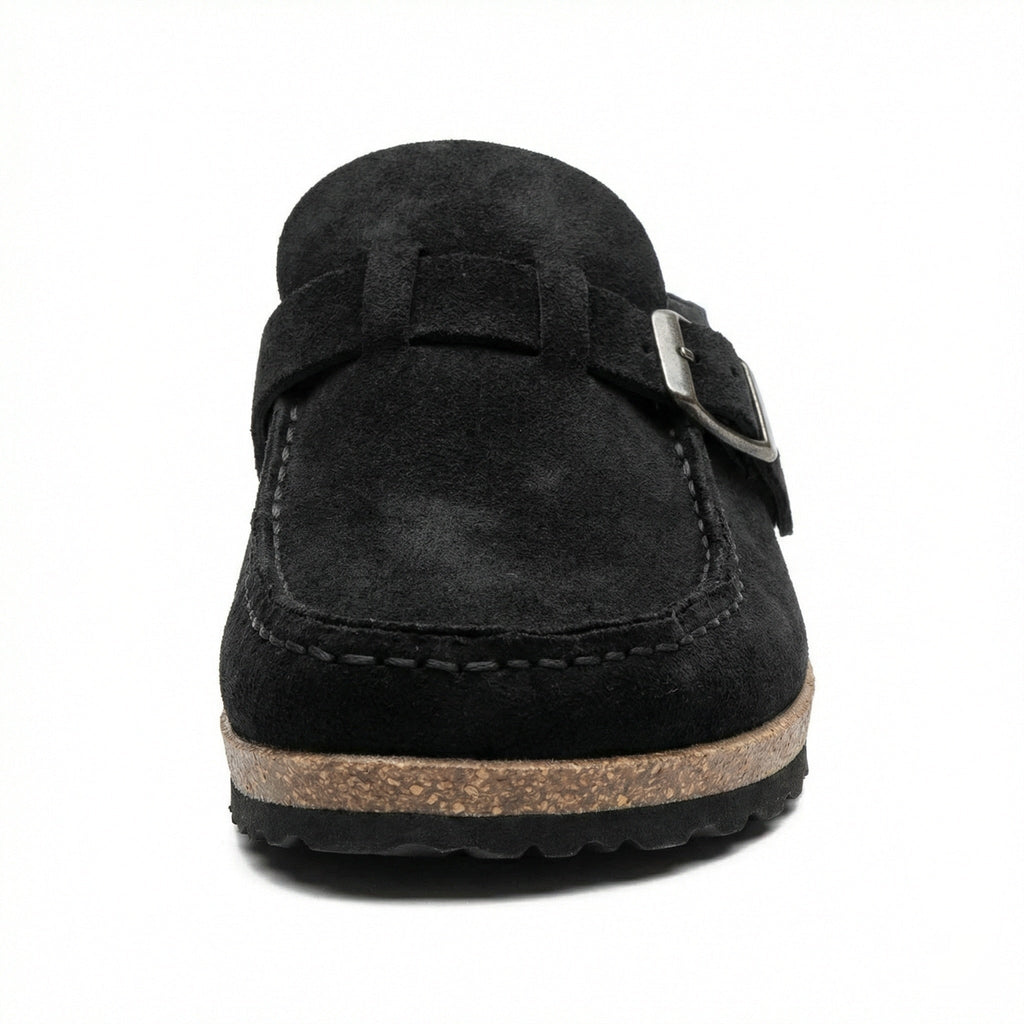 Clogs - Damen Retro Wildleder Slip-On Mule EB
