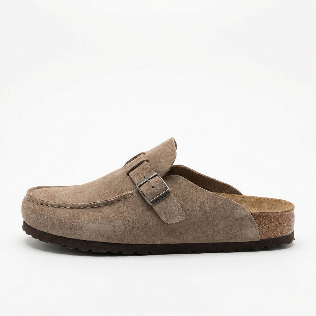 Clogs - Damen Retro Wildleder Slip-On Mule EB
