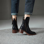 Damen Stiefeletten Blockabsatz EB