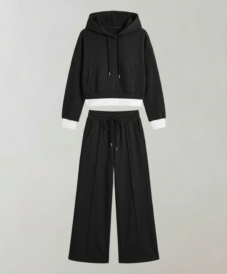 Zweifarbiges Damen Lounge Set | EB