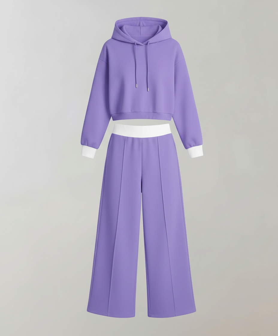 Zweifarbiges Damen Lounge Set | EB