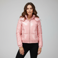 Glänzende Wasserabweisende Thermo Komfort Winterjacke Damen | EB