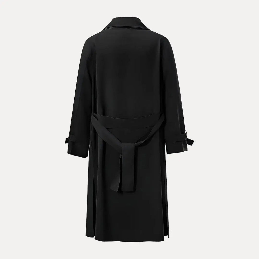 EB | Rückenband Taille Revers Trenchcoat