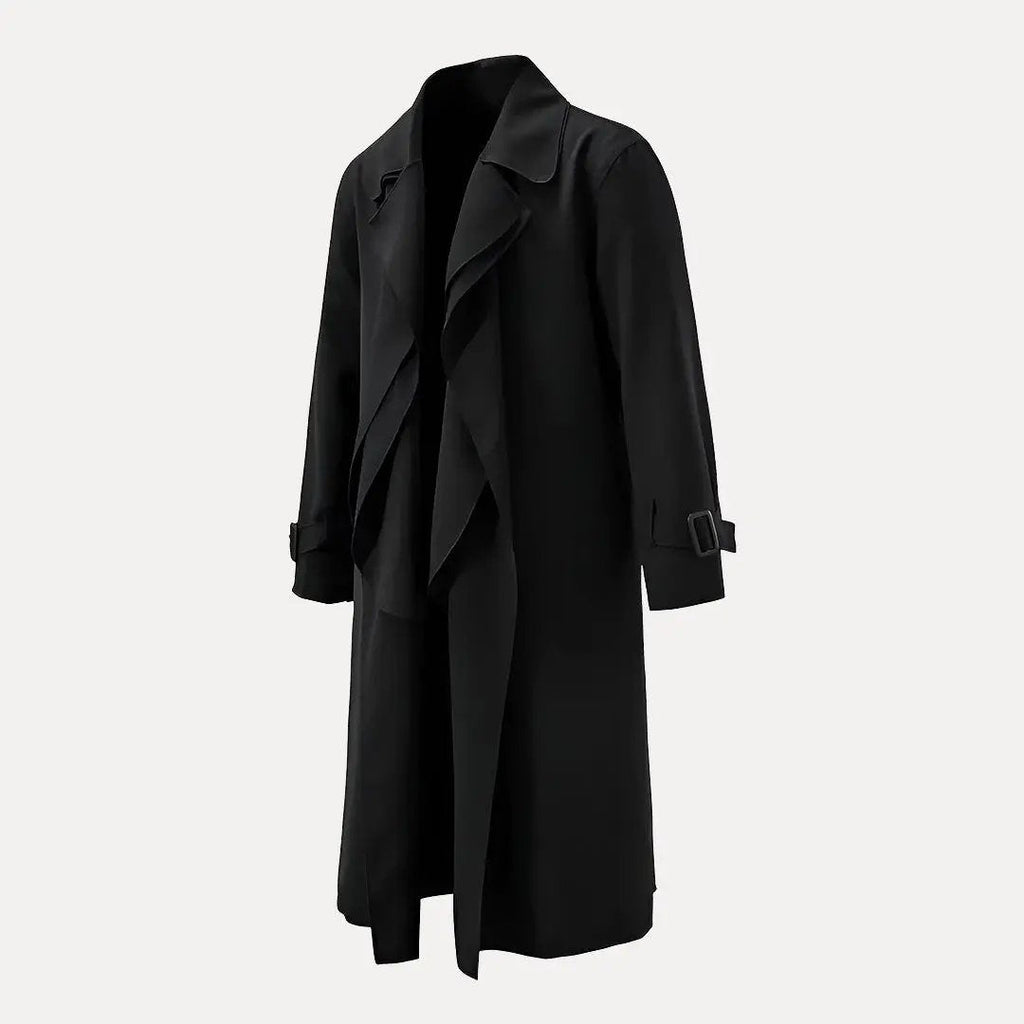 EB | Rückenband Taille Revers Trenchcoat