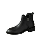 Damen Stiefeletten mit Reißverschluss Modern Kunstleder EB