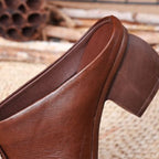 Elegante pantoffeln mit blockabsatz EB