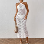 Damen elegantes Häkelkleid EB