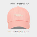 Stilvolle Baseballkappe mit Pfirsich-Stickerei