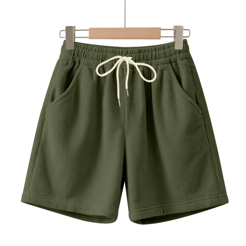 Herren Ripp-Jersey-Shorts mit Kordelzug