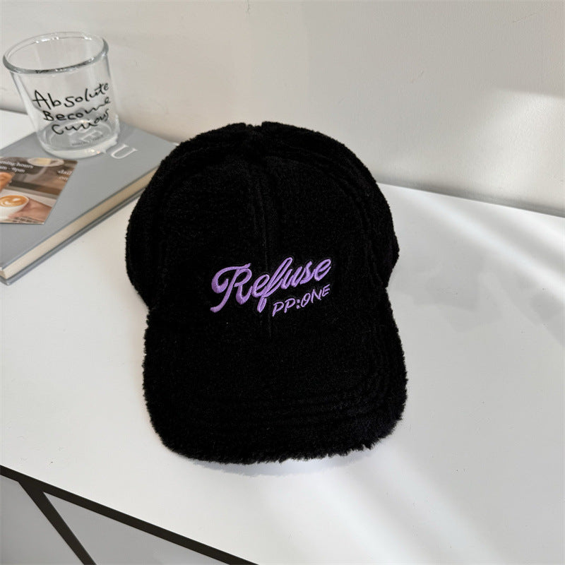 Flauschige Baseball-Cap für Damen