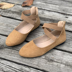 Damen Bequeme Ballerinas mit modischem Riemchen-Design EB