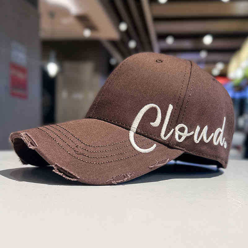 Women's Distressed Casual Cotton Baseball Cap