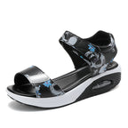 Damen Bequeme Sandalen mit Luftpolsterung EB