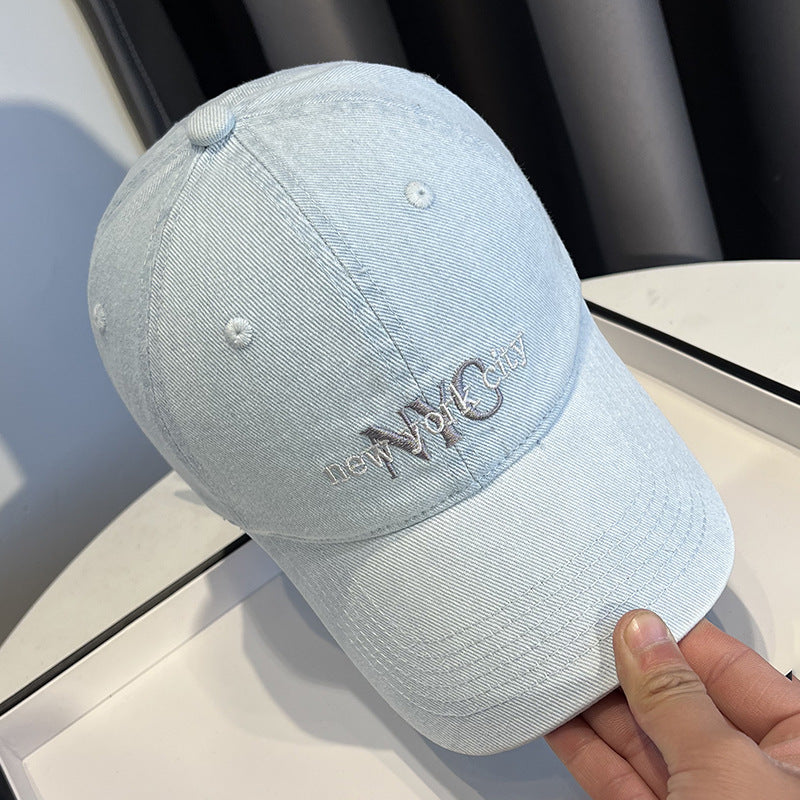 Stilvolle Denim-Baseballkappe für Damen