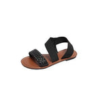Damen Bequeme Riemchensandalen mit geflochtenem Design EB