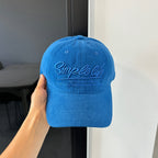 Lockere bestickte Denim-Kappe