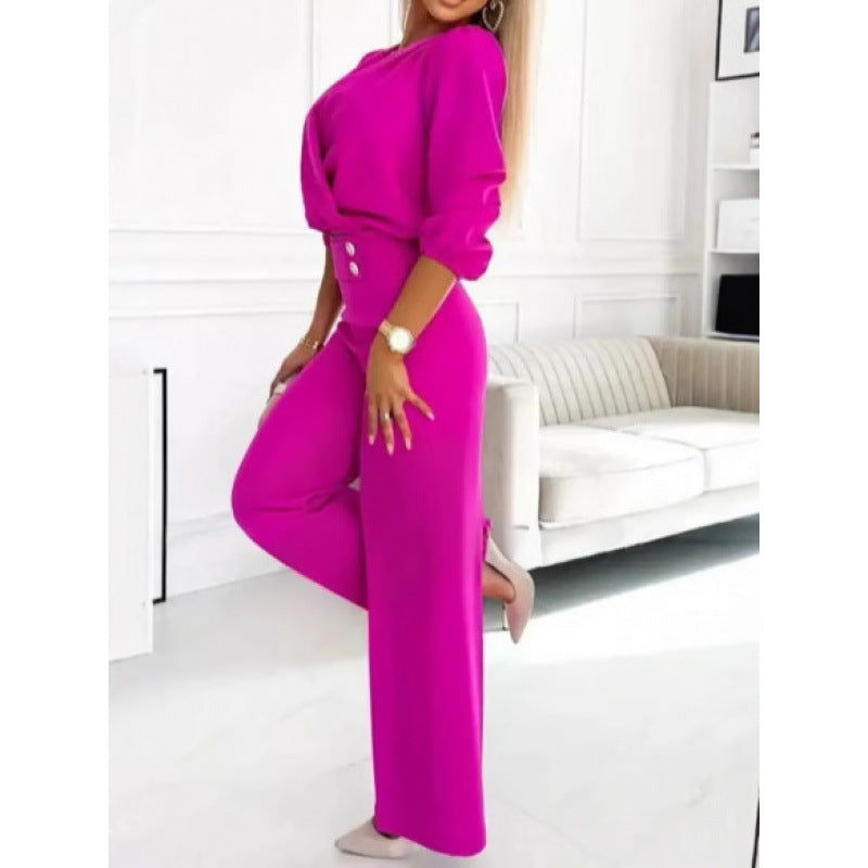 Eleganter Jumpsuit mit weitem Bein