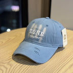 Unisex Distressed-Baumwoll-Baseballcap