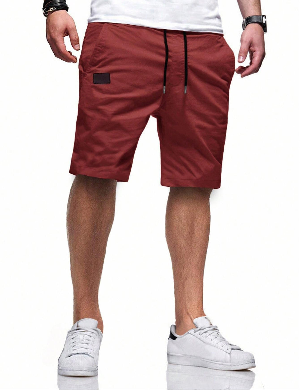 Bequeme Sport-Shorts für Herren mit Taschen und elastischem Bund