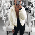 Damen Kunstfell Bomberjacke EB