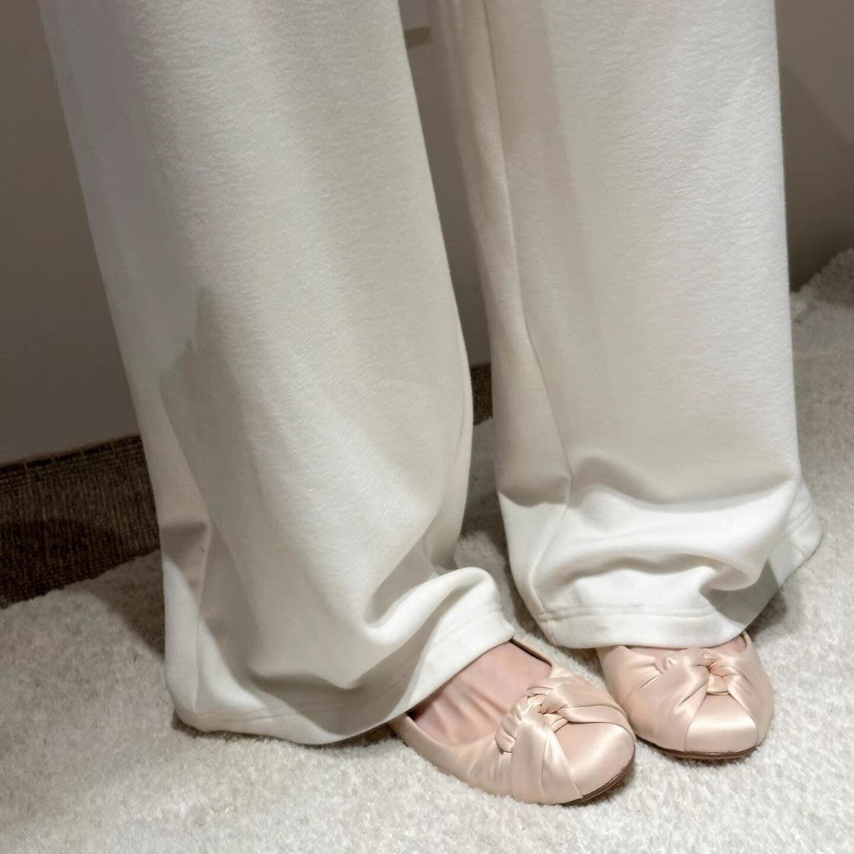 Damen Ballerinas mit weich gepolstertem Futter und eleganter Schleife EB
