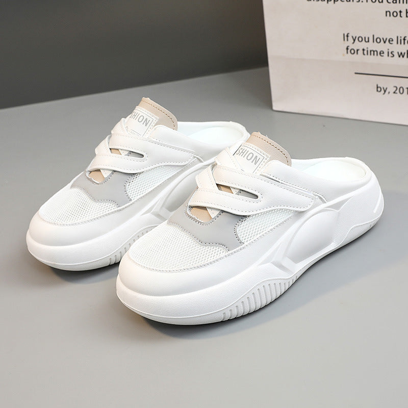 Damen Sportliche Clogs mit atmungsaktiver Mesh-Oberfläche und dämpfendem Sohlenprofil EB