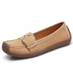 Damen Bequeme Mokassins mit eleganter Schnalle EB