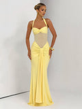 Damen Elegantes Abendkleid mit figurbetontem Schnitt und raffinierten Drapierungen EB