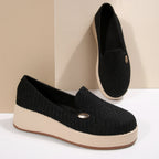 Damen Bequeme Plateauslipper mit elegantem Obermaterial EB